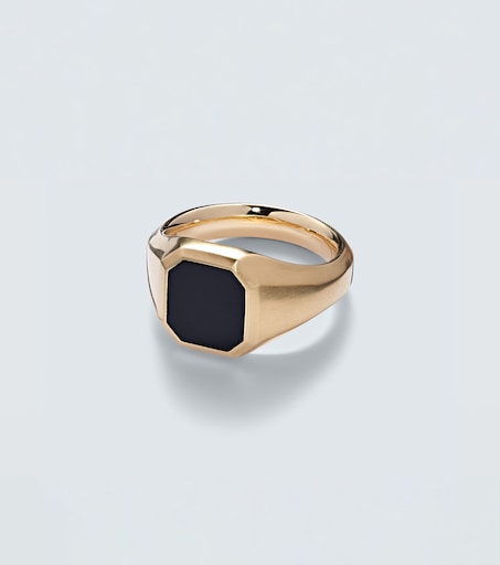 Streamline® 18kt gold ring with onyx