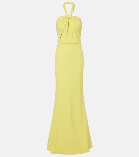 Elie Saab, Halterneck cady gown, Women, Yellow, S, Dresses, Silk Elie Saab, Halterneck cady gown, Women, Yellow, S, Dresses, Silk