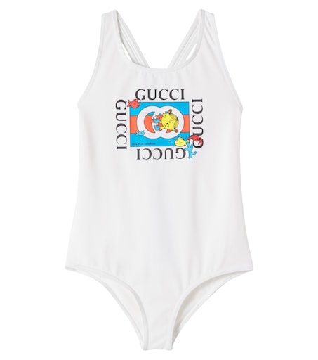 x Mr. Men Little Miss swimsuit in white - Gucci Kids | Mytheresa