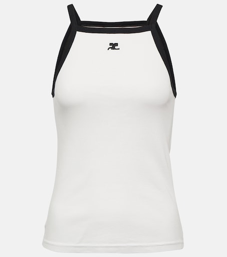 Top Heritage aus Baumwolle in Weiß - Courreges | Mytheresa