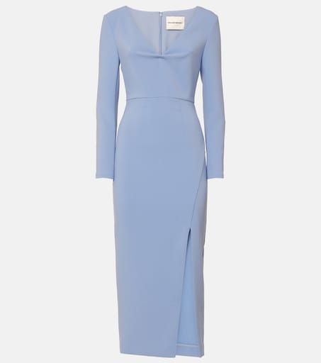 Roland Mouret - Draped crêpe midi dress