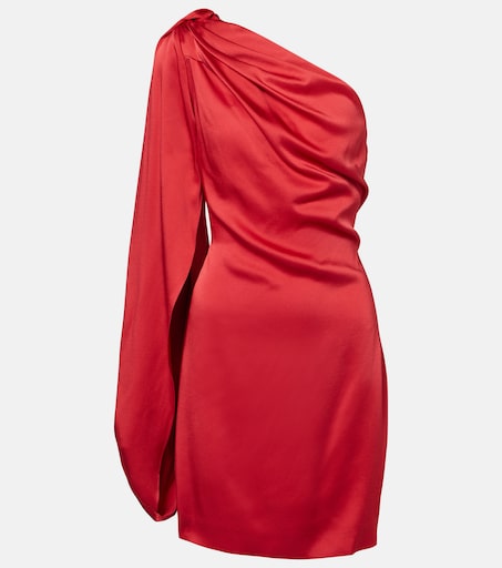 one shoulder red mini dress Darline | | Womens shoulder design adds a modern twist Bridget Red Off the Shoulder