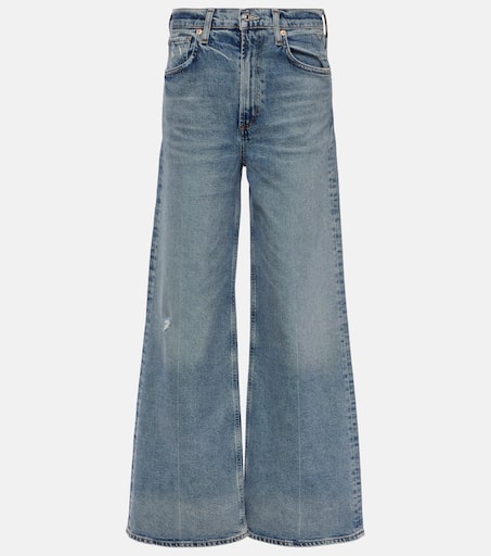 デニム・ジーパン LOIS JEANS Denim Paloma wide-leg jeans (32307577 7577) Paloma high-rise wide-leg jeans in blue - Citizens Of