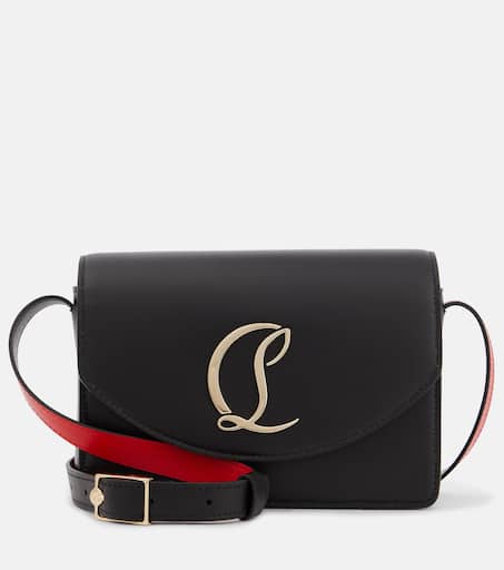 Loubi54 Small leather crossbody bag in black - Christian Louboutin
