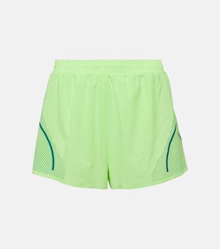 Neon green gym shorts top