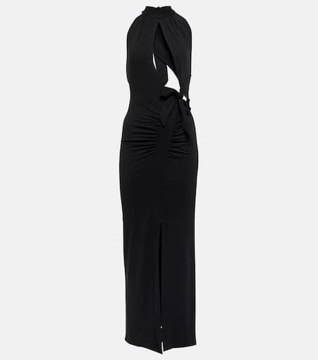 関税込【Rotate】Merle cutout halterneck dress Merle cutout halterneck dress in black - Rotate | Mytheresa