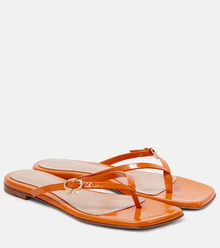 サンダル・ミュール Gianvito Rossi Candy Ribbon Sandal Ribbon Candy slingback sandals in silver - Gianvito Rossi