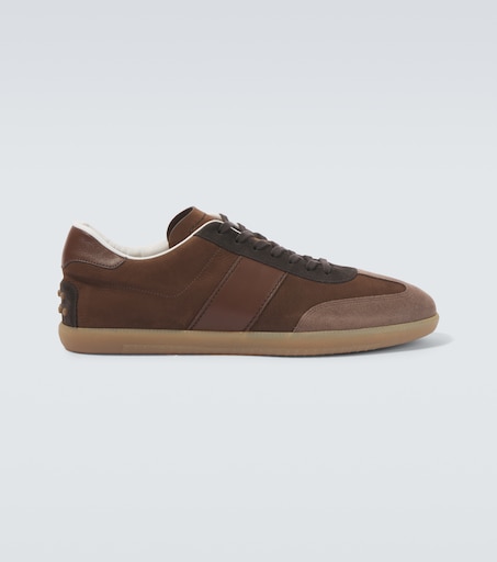 Tod's Tabs leather and suede sneakers