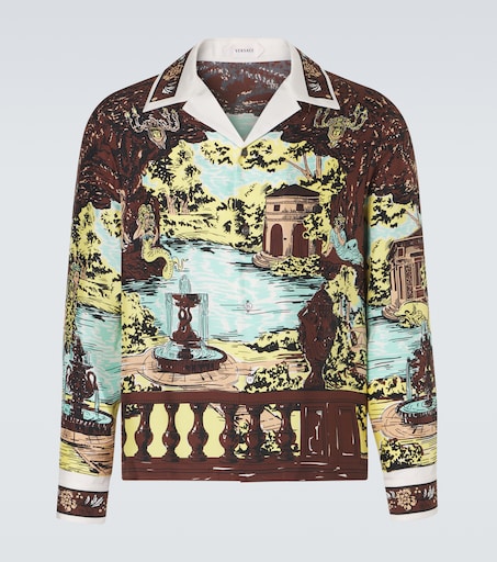 Versace Printed silk shirt