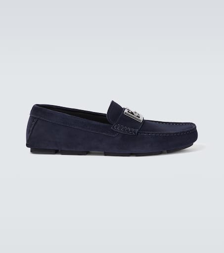 DG suede loafers in blue Dolce Gabbana Mytheresa