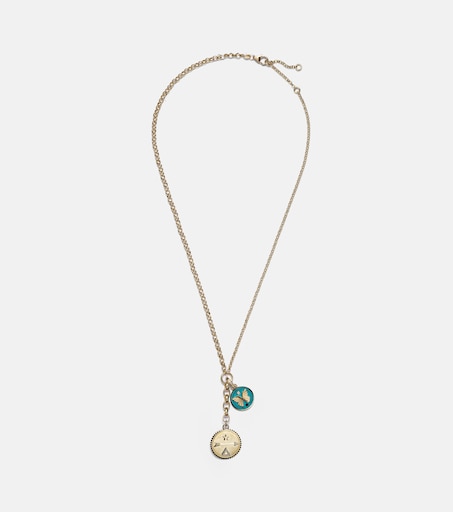 Dream & Reverie 18kt gold charm necklace with diamonds