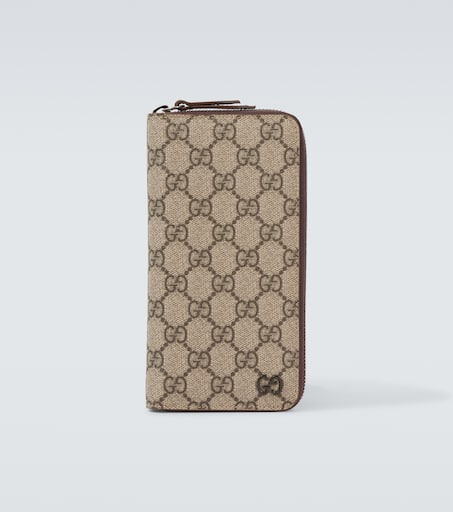 GG canvas and leather wallet in beige - Gucci | Mytheresa
