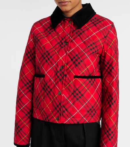 BURBERRY 체크 코튼 자켓