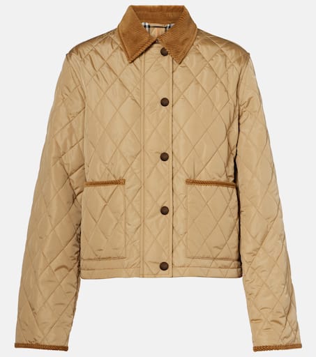 Oldham quilted jacket in beige - Burberry | Mytheresa