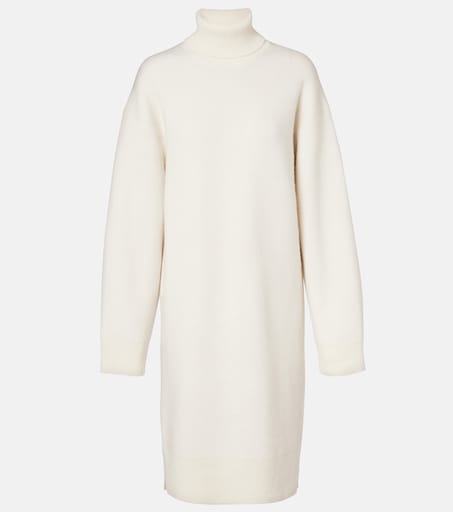 Wool and cashmere-blend sweater dress in white - Toteme | Mytheresa Wool and cashmere-blend sweater dress in white - Toteme | Mytheresa