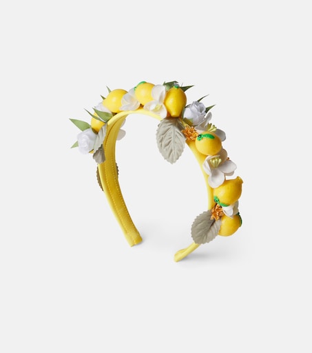 Embellished headband in yellow - Monnalisa | Mytheresa