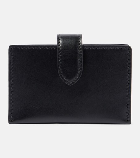 Leather card case in black - The Row | Mytheresa