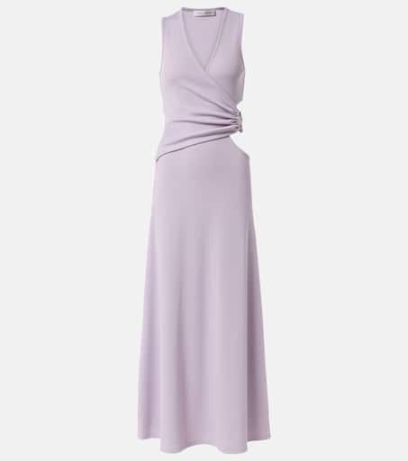 Cutout embellished maxi dress in purple - Christopher Esber