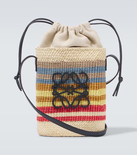 【LOEWE】Paula's Ibiza Ajoure Anagram raffia bucket bag Loewe Paula's Ibiza Ajouré Anagram raffia bucket bag Loewe