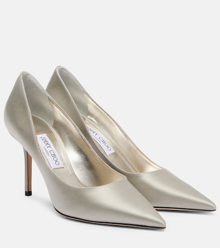 JIMMY CHOO シルバー ハイヒール 37 P01115897.jpg