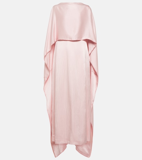 gabriela hearst pink dress GABRIELA HEARST Margritte pleated linen midi dress