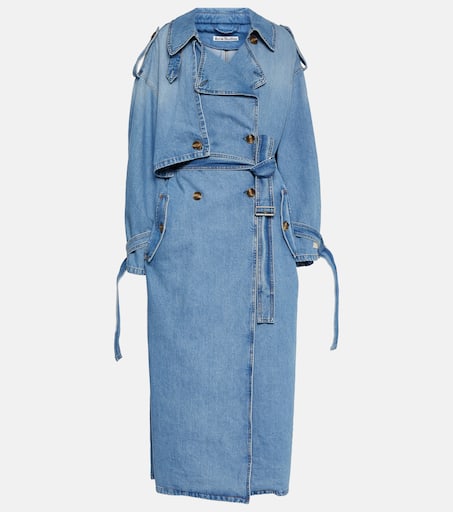 Osika Denim Trench Coat in Blue - Acne Studios | Mytheresa