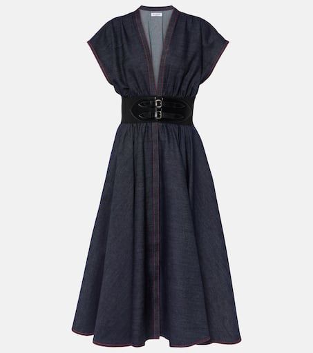 【送料&関税込】Alaia Sculpting Denim Dress P00948338.jpg