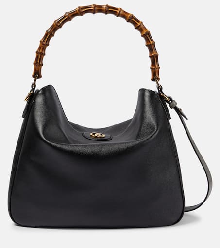 Gucci Diana Large leather tote bag in black Gucci Mytheresa