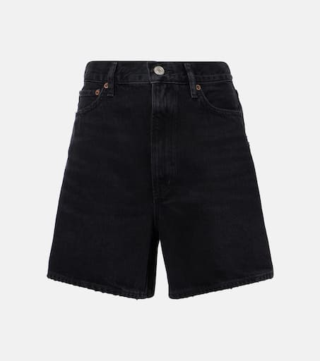 オリジナル denim high-rise Stella shorts Mytheresa | Agolde - black in パンツ