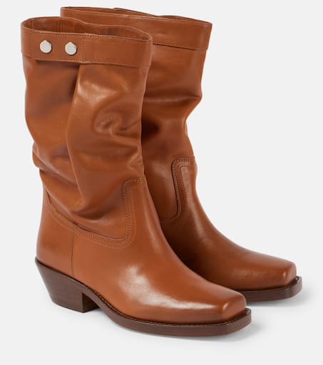【送料&関税込】Isabel Marant Ademe Low Heels Ankle Boots ISABEL MARANT Ademe leather ankle boots | NET-A-PORTER