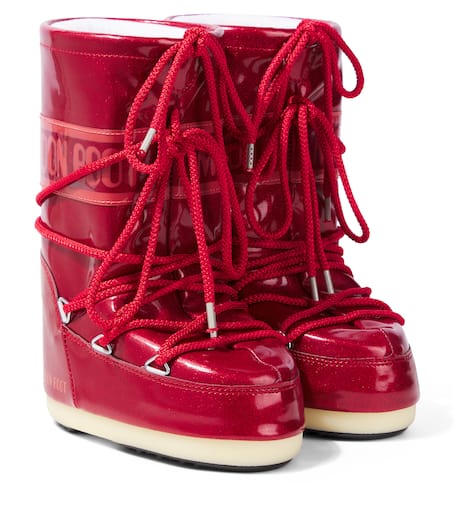 「MOON BOOT」LOW GLITTER コーティングシェル スノーブーツ MOON BOOT Icon Low グリッターコーティングシェル スノーブーツ