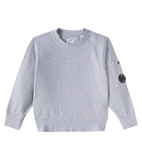Felpa cotton sweatshirt in grey - C P Company Kids | Mytheresa