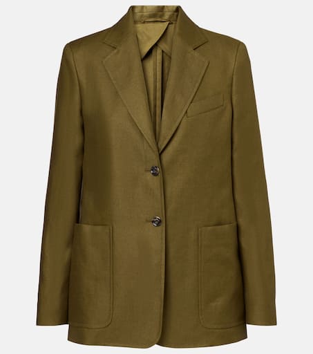 【関込・国内送】Max Mara Guglia Single-breasted linen blazer Single-breasted linen blazer, silk | 