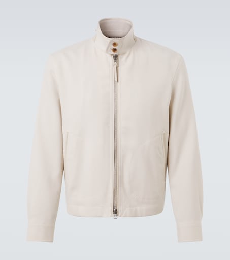 Tom Ford Wool, cashmere, and silk Harrington jacket