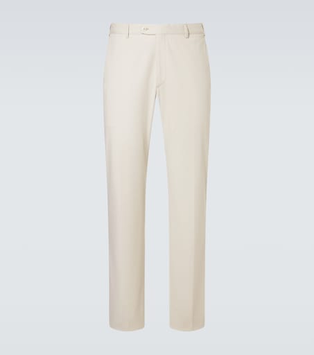 Brioni Cotton-blend straight pants