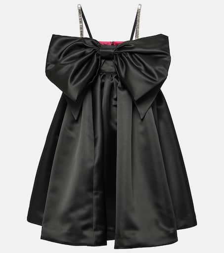 【Nina Ricci】 Duchess bow-detailサテンブラレット Duchess bow-detail satin bralette in black - Nina Ricci