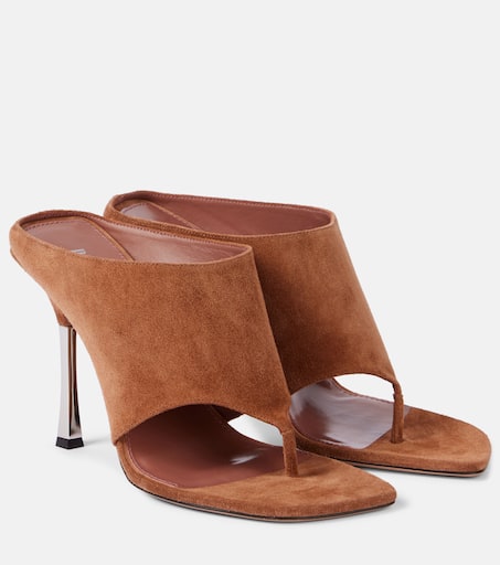 PARIS TEXAS Lorena suede sandals with animal print レザー Lorena suede sandals with animal print PARIS TEXAS - Nugnes1920