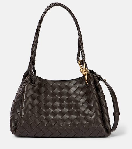 トートバッグ BOTTEGA VENETA PARACHUTE MEDIUM LEATHER TOTE Parachute Medium Intrecciato leather tote bag in brown