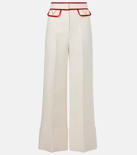 【関税込み】VALENTINO GARAVANI CREPE COUTURE TROUSERS Valentino Garavani Crepe Couture Tailored Trousers