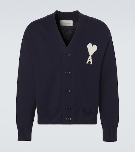 AMI Paris Ami De Cœur wool and cotton cardigan