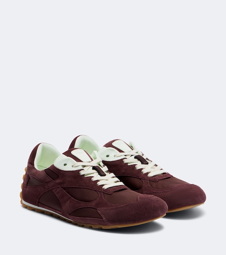 Orbit Flash suede-trimmed sneakers