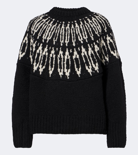 Coleman Fair Isle wool sweater in black - Altuzarra | Mytheresa