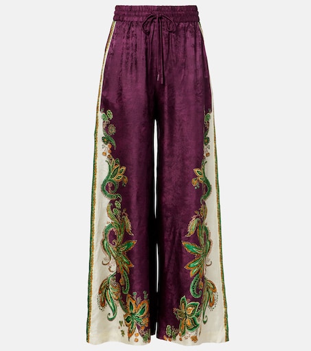 Ruthie printed wide-leg pants