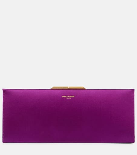 SAINT LAURENT PARIS｜CLUTCHES (617662 BOW01 1000) Saint Laurent Monogram Clutch/ Pouch 617662 BOW01 1000
