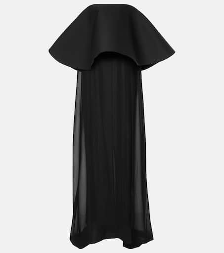 【Jacquemus】La Robe Peplo' Black Long Dress 23760628_55357304_600.jpg