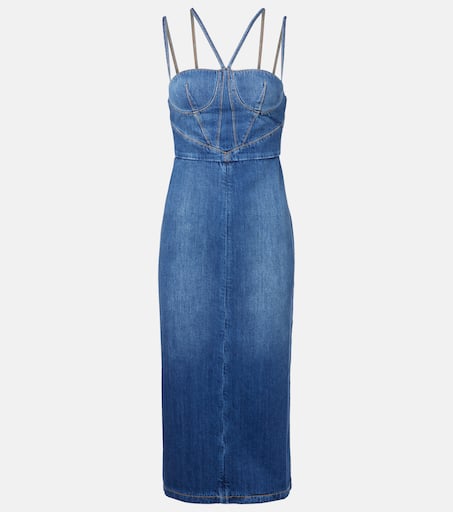 ワンピース NENSI DOJAKA Denim dress Blue Denim corset dress in blue - Nensi Dojaka | Mytheresa