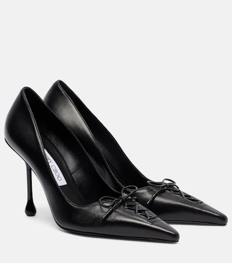 JIMMY CHOO ブレスレット/レザー/BLK スター デッドストック HANNI | クリスタルスタースタッズ付き Black カーフレザー