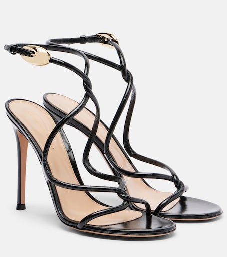 Jungle Mamba leather sandals in black - Gianvito Rossi | Mytheresa