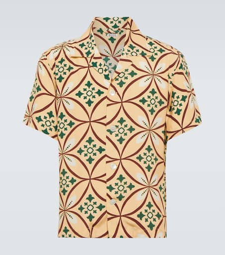 Greer printed bowling shirt in multicoloured - Bode | Mytheresa