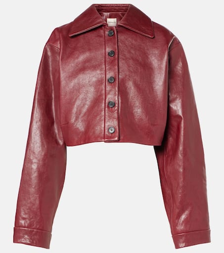 ジャケット・アウター THEREDTHREAD S leather jacket cropped THEREDTHREAD / ザレッドスレッド】S leather jacket cropped